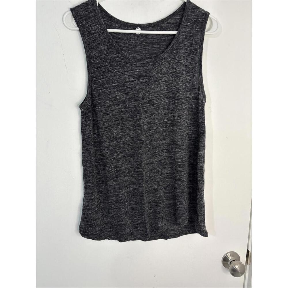 Margaret O’Leary Merino Wool Linen Blend Heathered Gray Tank Medium‎